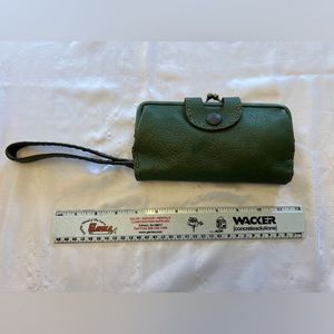 Lucky brand green wristlet